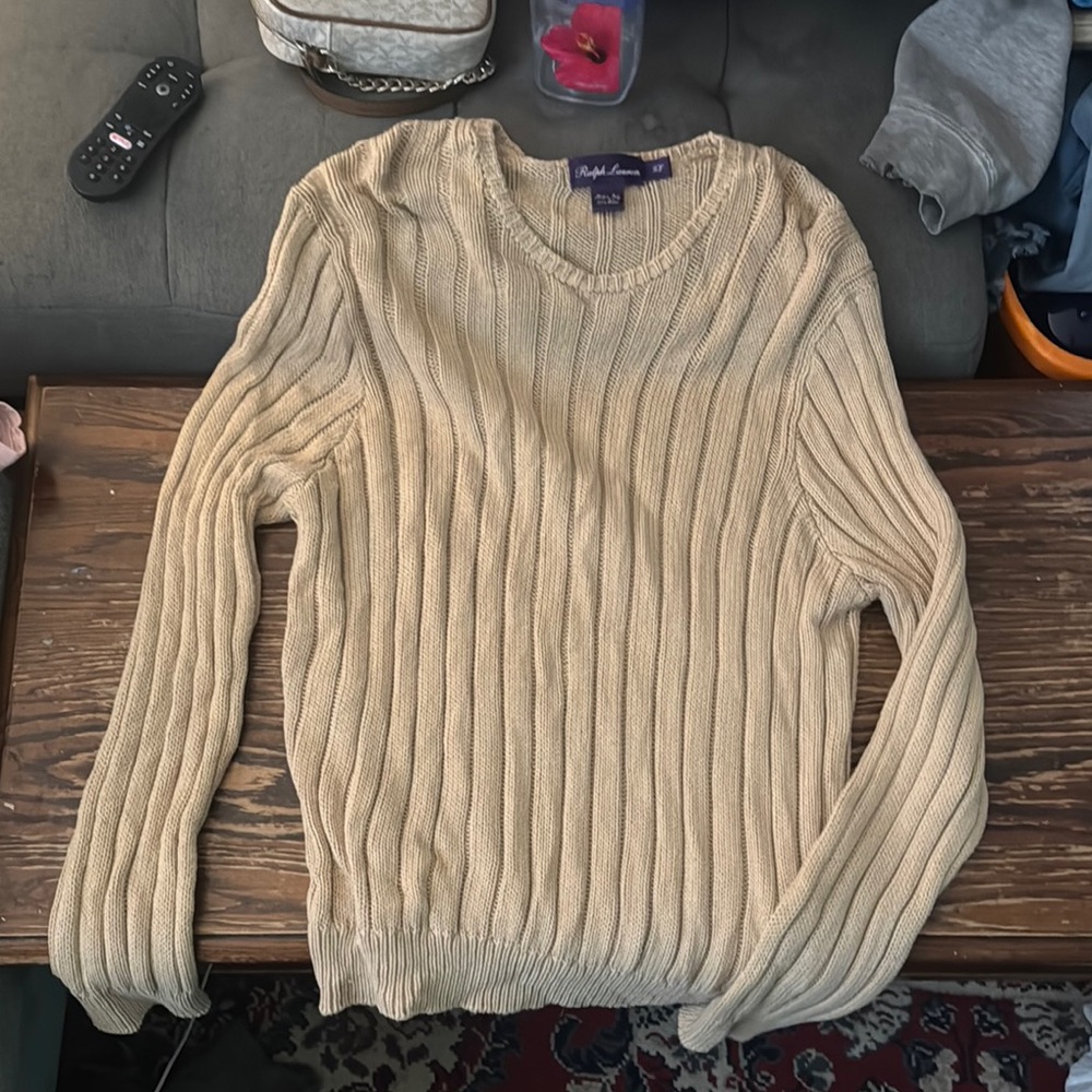 Ralph Lauren Purple Label Cream Blouse